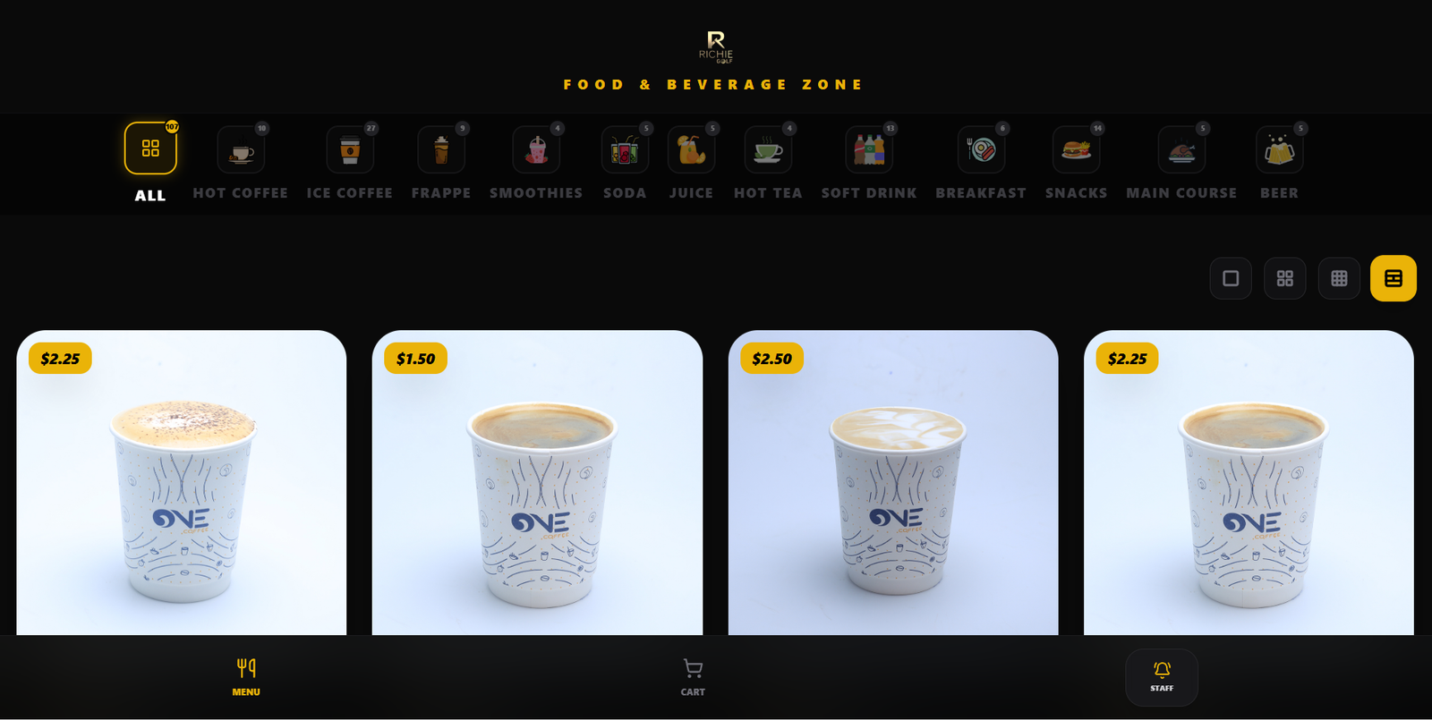 Food & Beverage Ordering System